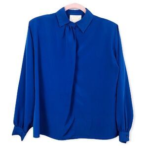Vintage Pendleton Country Sophisticates Blue Blouse